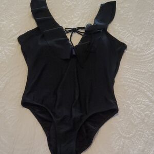 Elegant Black One-Piece Swimsuit